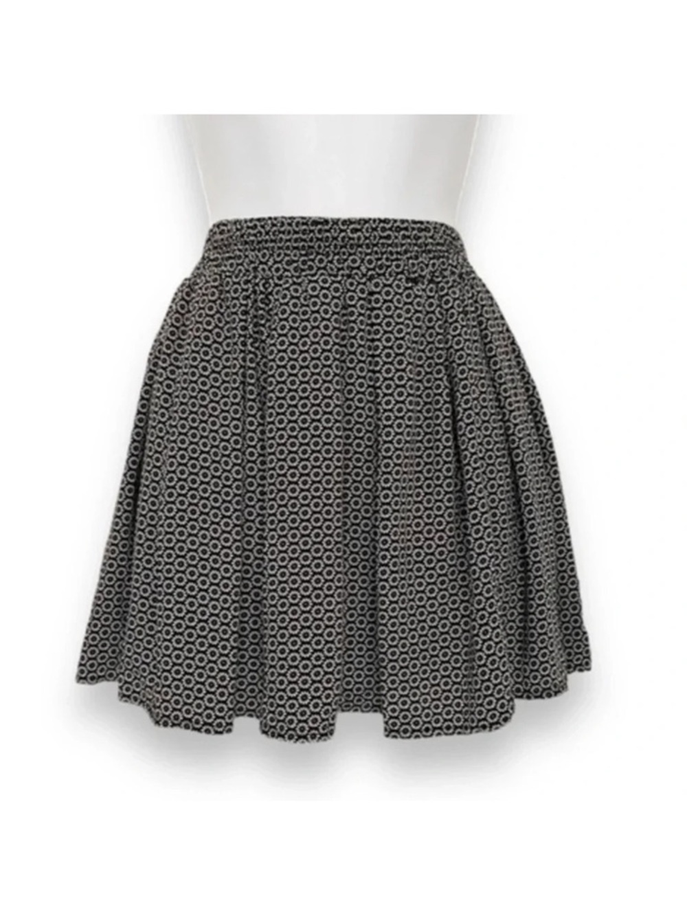 Brandy Melville Floral Daisy Print Skater Skirt
